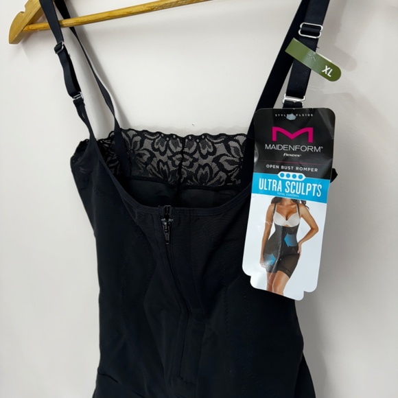 Maidenform Ultra Sculpts Open Bust Romper Size XL New With Tags Back Smoother - Picture 6 of 6
